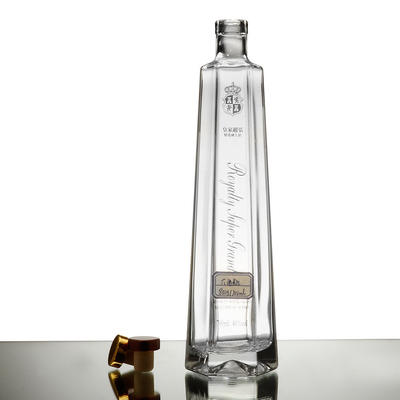 500 ml 700 ml 750 ml Στρογγυλό Κενό Γυάλινο Φιαλίδιο με Φελλό από Υπερφυσικό Γυάλινο Υλικό