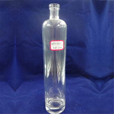 Δωρεάν δείγμα 500 ml 750 ml γυάλινο στρογγυλό μπουκάλι αλκοόλ με τύπου σφράγισης από φελλό