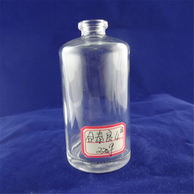 Δωρεάν δείγμα 500 ml 750 ml γυάλινο στρογγυλό μπουκάλι αλκοόλ με τύπου σφράγισης από φελλό