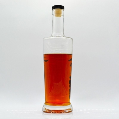 Υλικό Super Flint Glass 700ml Ουίσκι κενό μπουκάλι γυαλιού για οινοπνευματώδη ποτά