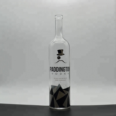 Super Flint Glass Collar 750ml μπουκάλια βότκα με βίδα επάνω τύπου σφράγισης στην προώθηση