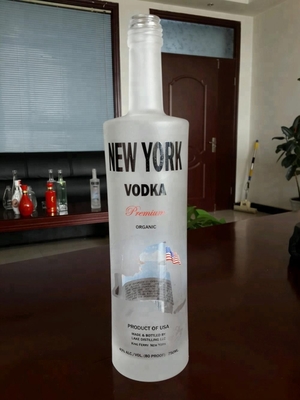 Super Flint Glass Collar 750ml μπουκάλια βότκα με βίδα επάνω τύπου σφράγισης στην προώθηση