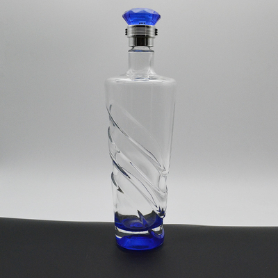 500 ml 750 ml γυάλινη βότκα μπουκάλια ουίσκι υλικό γυαλί Super Flint και επίπεδη βάση σχεδιασμό