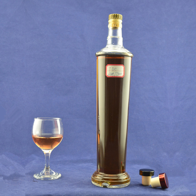 500 ml 750 ml γυάλινη βότκα μπουκάλια ουίσκι υλικό γυαλί Super Flint και επίπεδη βάση σχεδιασμό
