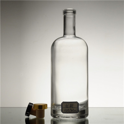 Υλικό Super Flint Glass 700ml Φελλό Σφραγιστικά γυάλινα μπουκάλια για Βότκα Ουίσκι Ρουμ