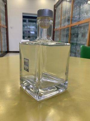 500ml 700ml 750ml 1L μοναδικό τετραγωνικό σχήμα γυάλινο μπουκάλι για χυμό