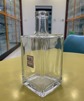 500ml 700ml 750ml 1L μοναδικό τετραγωνικό σχήμα γυάλινο μπουκάλι για χυμό