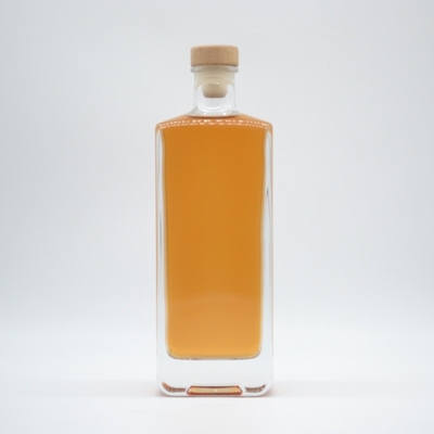 500ml 700ml 750ml 1L μοναδικό τετραγωνικό σχήμα γυάλινο μπουκάλι για χυμό