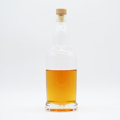 Προσαρμοσμένο σχεδιασμό 750 ml γυάλινο μπουκάλι με μοναδικό σχήμα και τύπου σφράγισης Guala