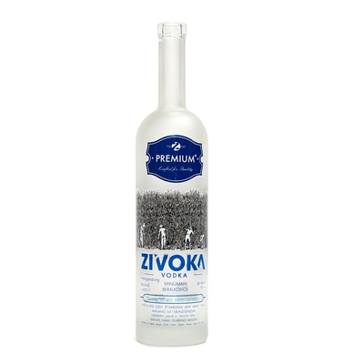 Ιδιωτική ετικέτα οινοπνευματώδη ποτά 200ml 300ml 500ml 750ml 1000ml γυάλινα μπουκάλια για την αγορά της Σαντόνγκ
