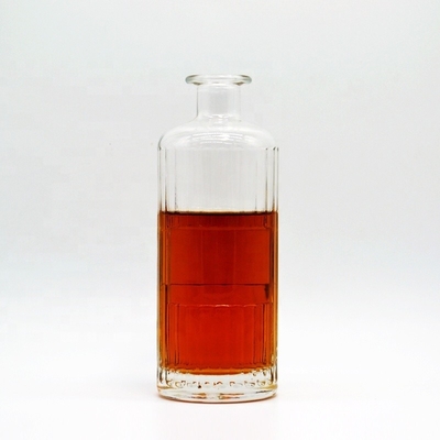 Βιομηχανικό ποτό Άδειο 750 ml 350 ml Λευκή ετικέτα Βότκα Μαύρο ποτό Λικέρ γυάλινο βάζο