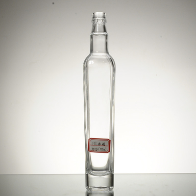 Υλικό γυαλιού υψηλής πυρίτιδας 750 ml γυάλινο μπουκάλι διαυγές μπουκάλια ελαιολάδου τύπου φελλού