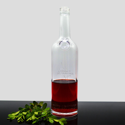 750 ml 700 ml Custom Glass Whiskey Vodka Flask με τυποποιημένο TUV και θερμή σφραγίδα