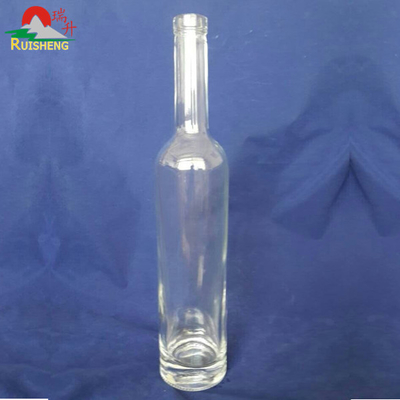 Υλικό γυαλιού υψηλής πυρίτιδας 750 ml κυλινδρικό σχήμα γυαλί μπουκάλι κρασιού για αλκοόλ