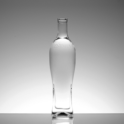 750 ml 700 ml Clear Cork Top Spirit Wine Glass Flask με υλικό Super Flint Glass