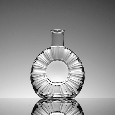 750 ml 700 ml Clear Cork Top Spirit Wine Glass Flask με υλικό Super Flint Glass