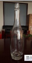 Super Flint Glass Vodka Spirits Glass Bottle με κάλυμμα γκουάλα και επικάλυψη λογότυπου