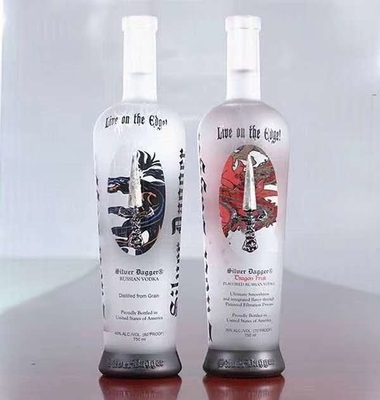 Ρωσικά γυάλινα μπουκάλια Guala 750 ml για λικέρ βότκας κατασκευασμένα από υλικό Super Flint Glass