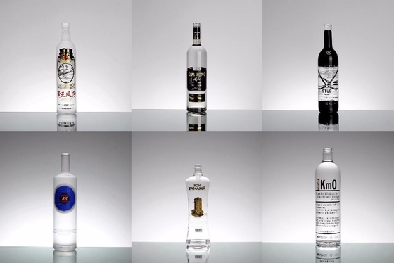 Ρωσικά γυάλινα μπουκάλια Guala 750 ml για λικέρ βότκας κατασκευασμένα από υλικό Super Flint Glass