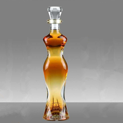 Γυναικεία σχήμα σώματος Custom 750ml Βότκα γυάλινο μπουκάλι Ιδανικό για την βιομηχανία ποτών