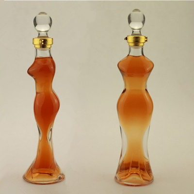 Γυναικεία σχήμα σώματος Custom 750ml Βότκα γυάλινο μπουκάλι Ιδανικό για την βιομηχανία ποτών