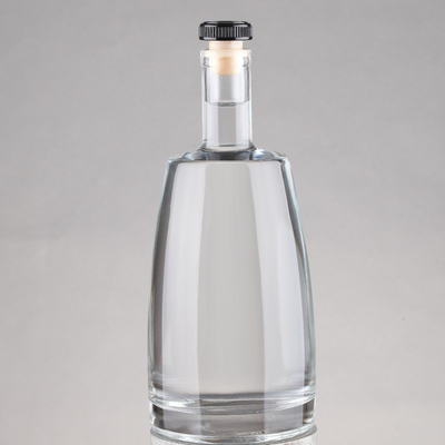 Φλίντ Βότκα Ουίσκι Κόρκ Καπάκι 750 ml γυάλινο μπουκάλι ουίσκι με υλικό βάσης κόρκου