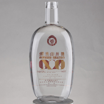 Φλίντ Βότκα Ουίσκι Κόρκ Καπάκι 750 ml γυάλινο μπουκάλι ουίσκι με υλικό βάσης κόρκου