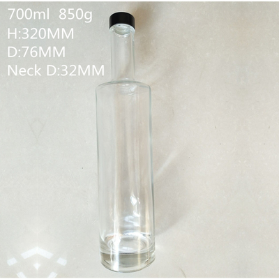 375 ml 200 ml 100 ml μπουκάλι γυάλινο τζιν ουίσκι κρασί βότκα αλκοόλ γυάλινο μπουκάλι με φελλό