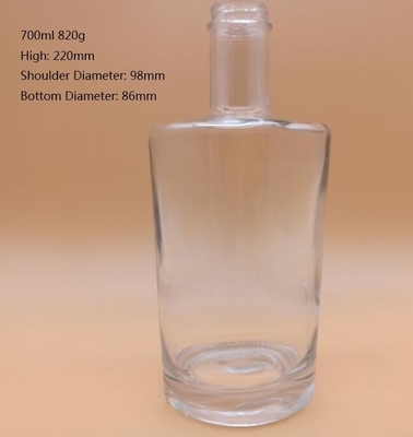 Υλικό Super Flint Glass 750 ml γυάλινο μπουκάλι τζιν για την παραγωγή οινοπνεύματος