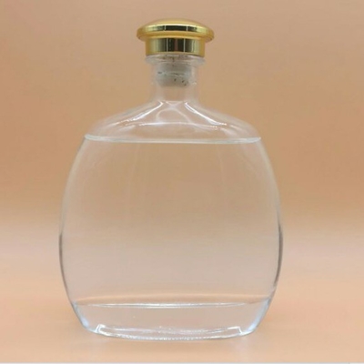 750 ml σαφείς κενές Super Flint μπουκάλια με προσαρμοσμένο βάρος / ύψος