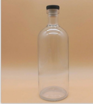 Κλείδωμα μπουκαλιών 700ml Ουίσκι Διαυγές κενά γυάλινα μπουκάλια για κρασί OEM/ODM Καλώς ήρθατε