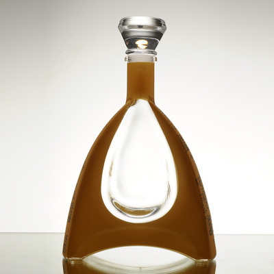 Τετράγωνο Custom Design Ζώο σχήμα 500ml 750ml γυάλινο μπουκάλι για Brandy Ουίσκι Βότκα