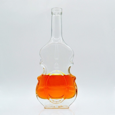 Τετράγωνο Custom Design Ζώο σχήμα 500ml 750ml γυάλινο μπουκάλι για Brandy Ουίσκι Βότκα