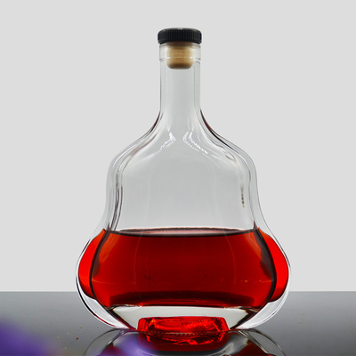 Τετράγωνο Custom Design Ζώο σχήμα 500ml 750ml γυάλινο μπουκάλι για Brandy Ουίσκι Βότκα