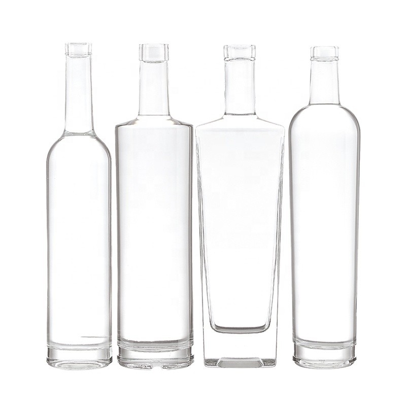 Υλικό βάσης Super Flint Glass 700ml Διαυγές γυαλί Ουίσκι Βότκα Φιάλο κρασιού για αλκοόλ