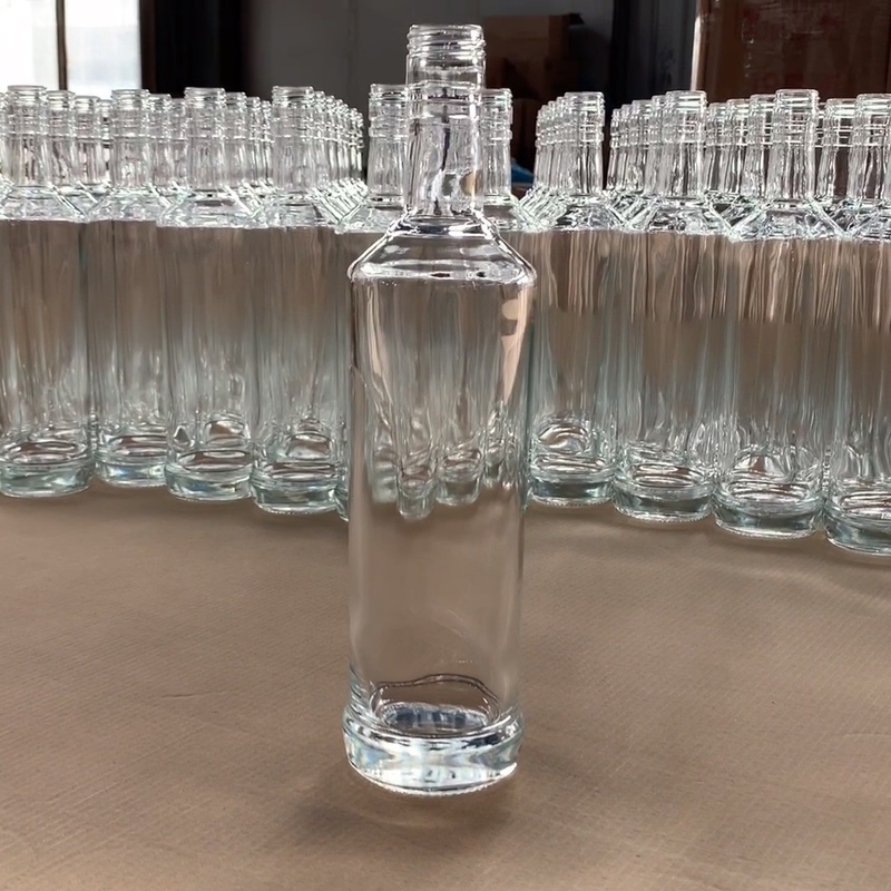 375 ml 500 ml 750 ml 1000 ml γυάλινο φελλό κορμί βίδα GPI Top Cap στρογγυλό ουίσκι βότκα μπράντυ οινοπνευματώδη μπουκάλια