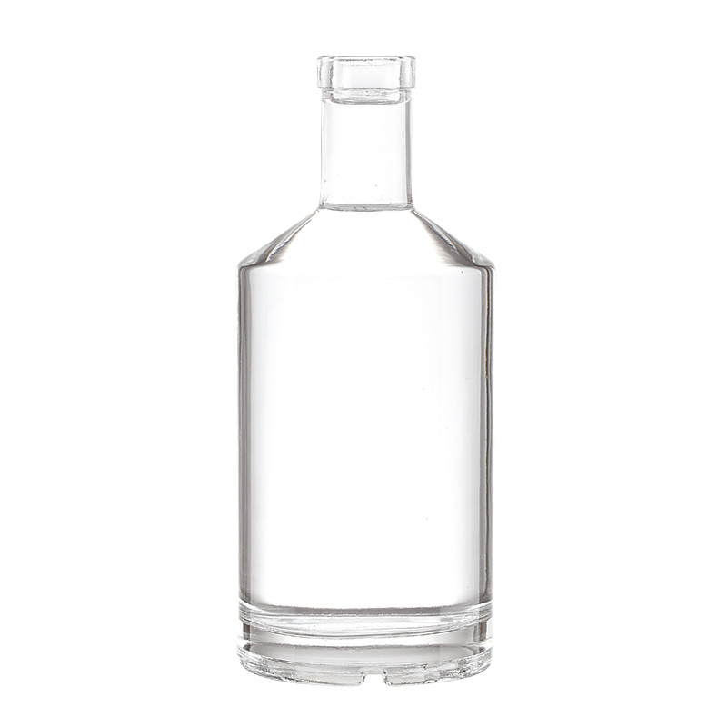 Προσαρμοσμένο 500ml 700ml 750ml γυάλινο μπουκάλι για οινοπνευματώδη ουίσκι ρούμι τζιν σχεδίαση δική σας