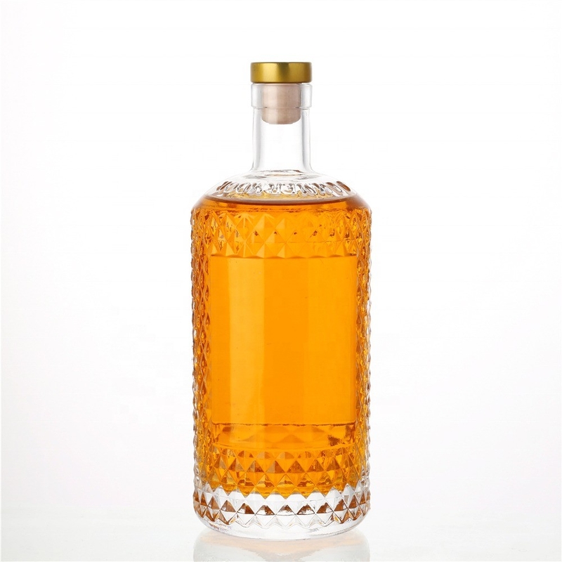 Βασικό υλικό Κρυστάλλινο γυαλί 500 ml 700 ml Κενό μπουκάλι κρασιού με φελλό