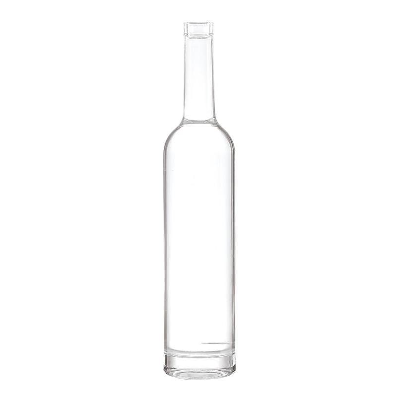 Προσαρμόστε το δικό σας 750ml σαφές γυάλινο μπουκάλι για ελαιόλαδο Λικέρ Βότκα και προσιτή