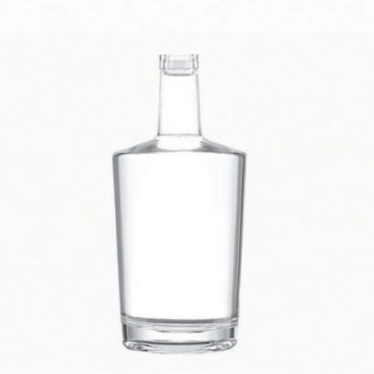 Super Flint Glass 750 ml μπουκάλι για Brandy Rum Vodka σε μαύρη συσκευασία και υλικό