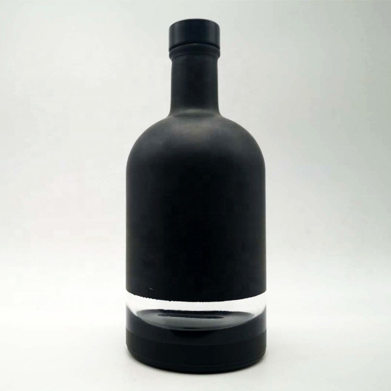 Super Flint Glass Vodka Spirits Glass Bottle με κάλυμμα γκουάλα και επικάλυψη λογότυπου