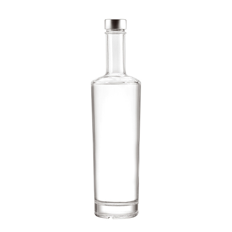 Προσαρμοσμένο σχήμα Super Flint Glass Collar 250ml Ζεστή σάλτσα 500ml Βότκα 700ml γυάλινα μπουκάλια
