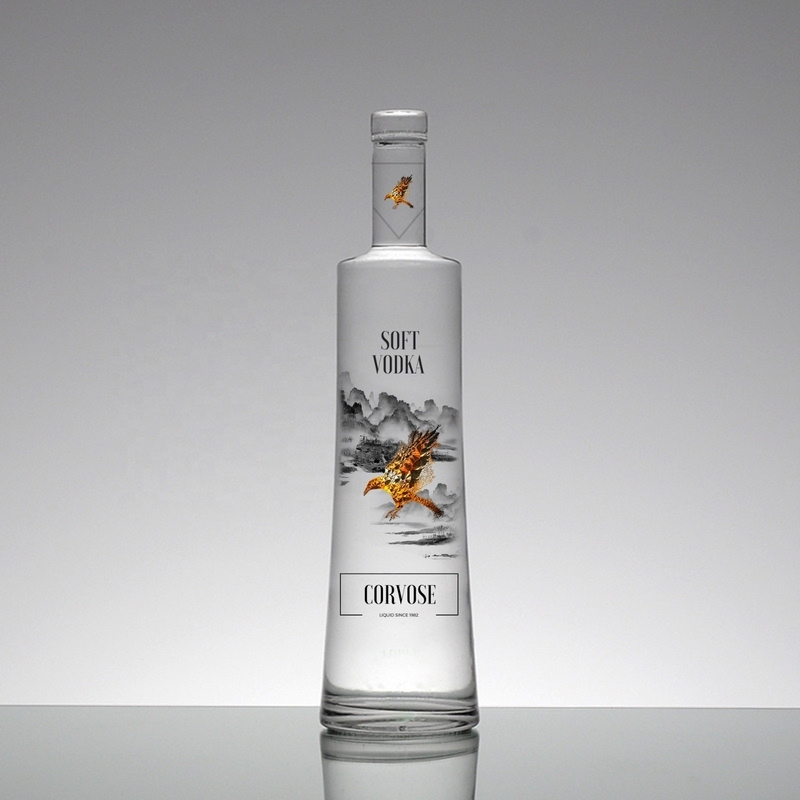 375ml 500ml 700ml 750ml Custom Decoration Vodka Bottle with Cork Caps from OEM/ODM (Παρασκευαστική συσκευή)