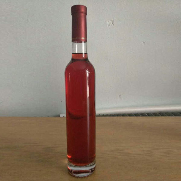 Προσαρμόσιμη εκτύπωση λογότυπου Slim Tall Round Glass Μπουκάλια ποτού με φελλό σφραγίδα
