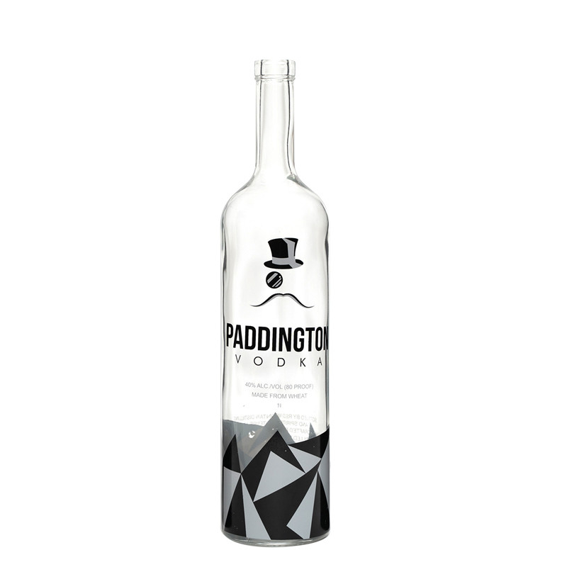 Άδειο Διαφανές 700 ml Cork Top Clear Βότκα γυάλινο μπουκάλι για ποτό