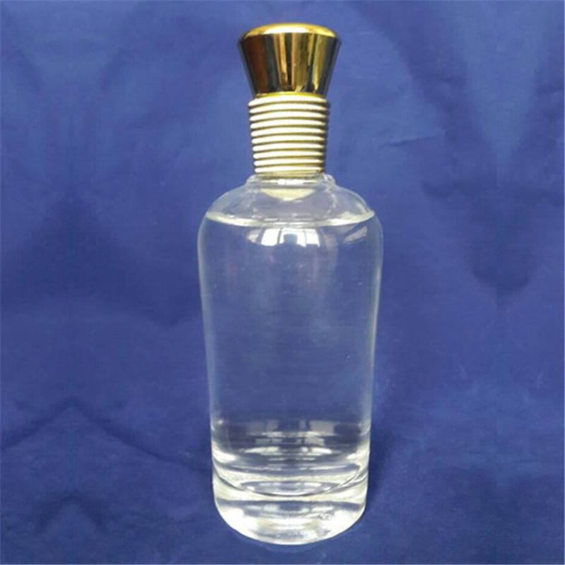 Δωρεάν δείγμα 500 ml 750 ml γυάλινο στρογγυλό μπουκάλι αλκοόλ με τύπου σφράγισης από φελλό