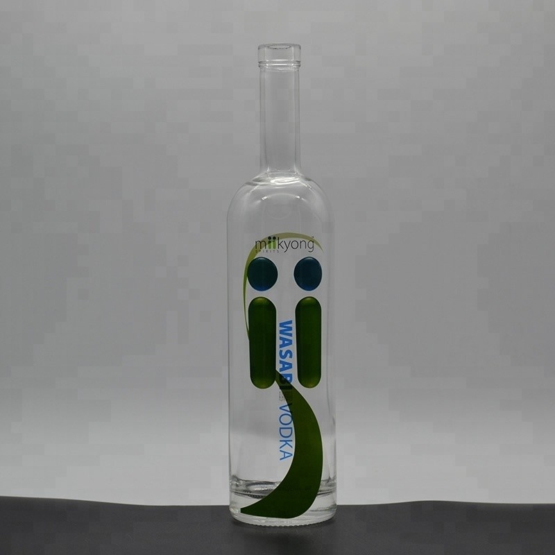 Super Flint Glass Collar 750ml μπουκάλια βότκα με βίδα επάνω τύπου σφράγισης στην προώθηση