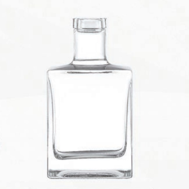 500ml 700ml 750ml 1L μοναδικό τετραγωνικό σχήμα γυάλινο μπουκάλι για χυμό