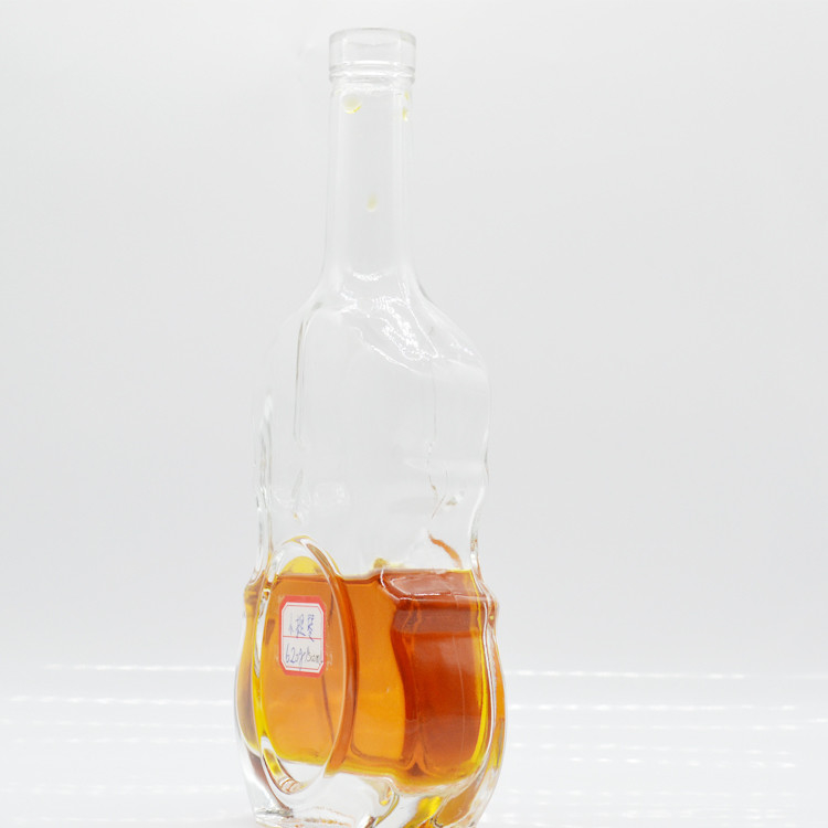 Υλικό κολάρου Super Flint Glass 500ml μπουκάλι τζιν αλκοόλ για ελαιόλαδο και μίνι αλκοόλ
