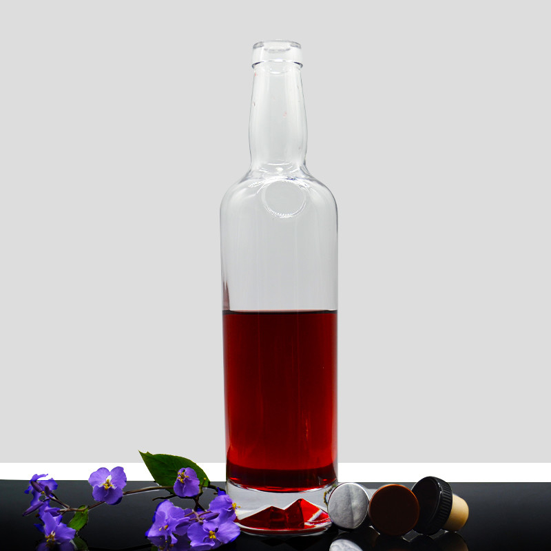 Βιομηχανικό ποτό Άδειο 750 ml 350 ml Λευκή ετικέτα Βότκα Μαύρο ποτό Λικέρ γυάλινο βάζο